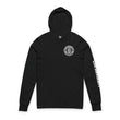 Load image into Gallery viewer, CHH UNIVERSITY round logo hooded long sleeve tee
