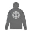 Load image into Gallery viewer, CHH UNIVERSITY round logo hooded long sleeve tee
