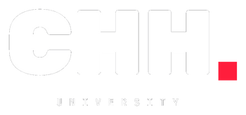 CHH University logo icon — white